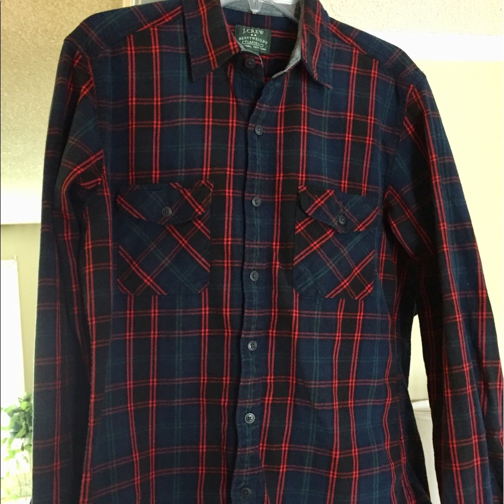 Factory JCrew Heavyweight Flannel Shirt Medium